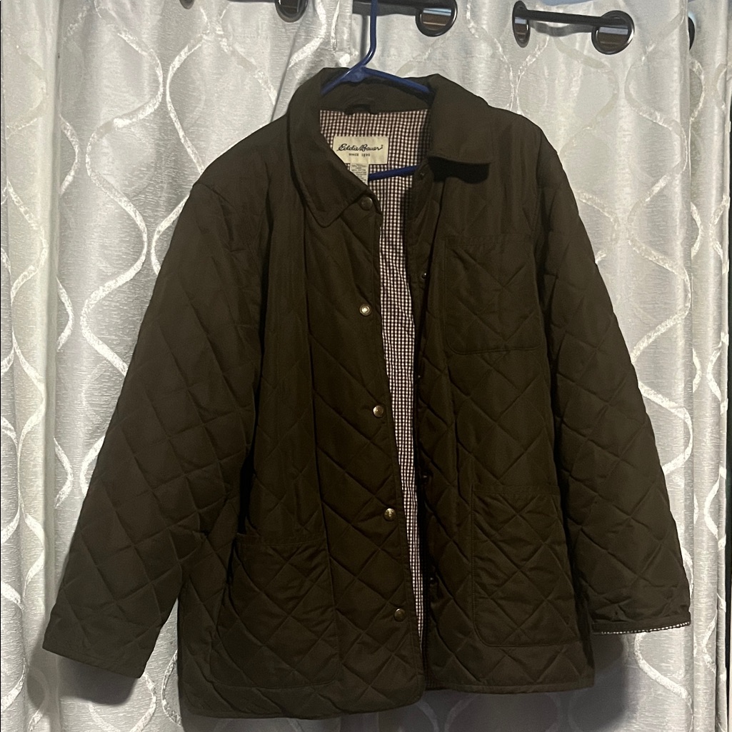 Men’s Eddie Bauer Brown Quilted Jacket